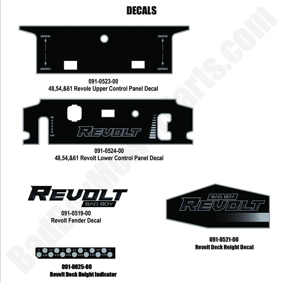 2024 Revolt (48"-61" Decks) - Decals-2
